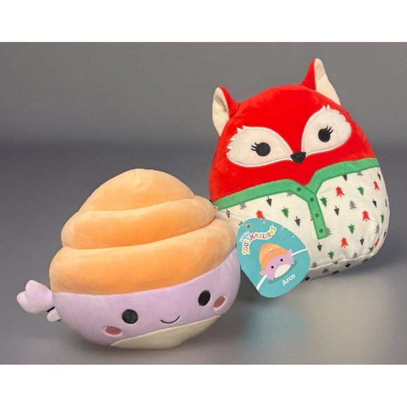 Kellytoy Other - Lot of‎ 2 Squishmallows Kellytoy 5" Arco (NWT) & 8" Lexi the Fox in Pajamas